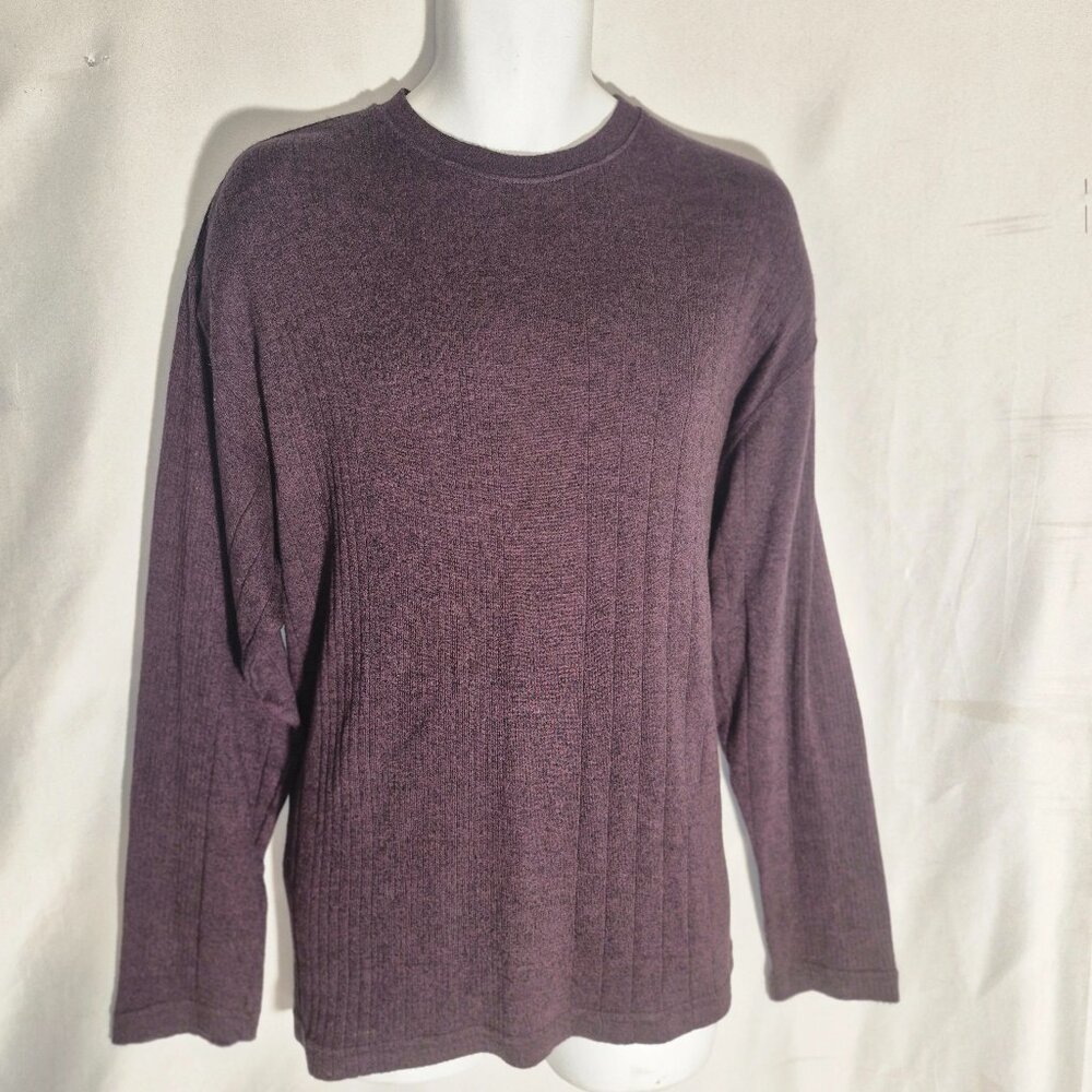 PIERRE CARDIN sweater, Maroon and black blend, in size XL